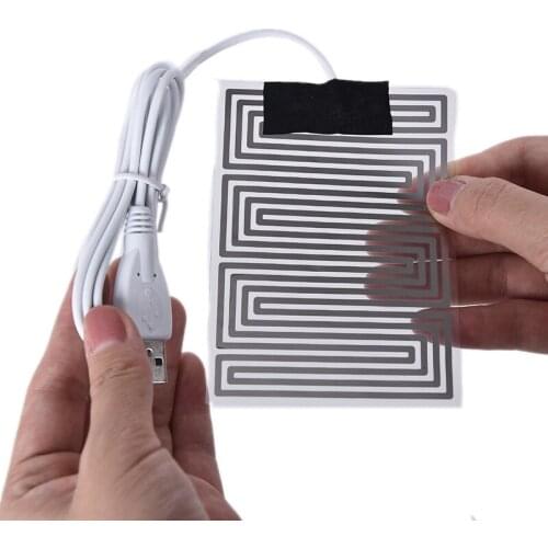 3.7V~5V Carbon Fiber Heating Pad Hand Warmer USB Heating Film Electric Winter Infrared Fever Heat Mat
