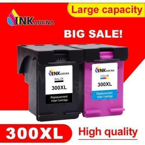 INKARENA Remanufactured Ink Cartridge Replacement for HP300 XL 300XL D1660 D2560 D2660 D5560 F2420 F2480 F2492 F4210 Printer