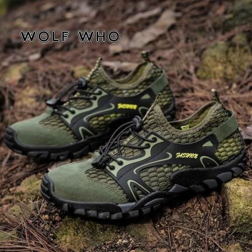 Big Size Men Sneakers Wading Climbing Summer Mens Shoes Breathable Male Sneakers Outdoor Creek Safety Shoes Man Design Soft H10