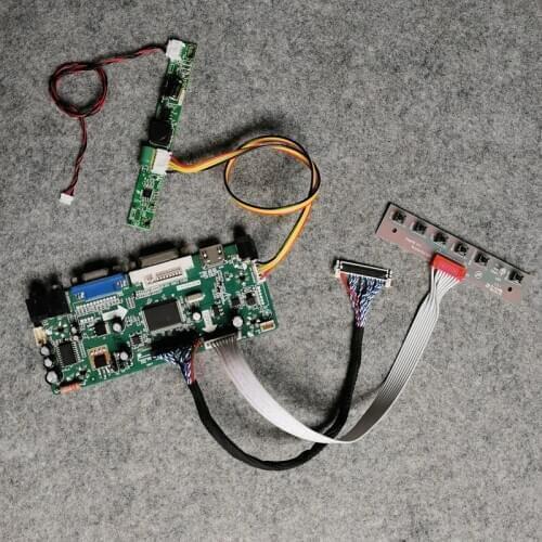 MNT68676 VGA+DVI DIY kit 30-Pin LVDS 1920*1080 WLDE 60Hz monitor drive board Fit M240HW01/M240HW02/M240Q004/M240Q005 matrix
