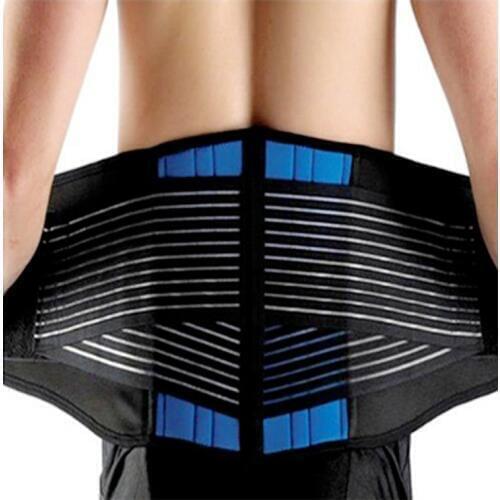 Mens Lumbar Support Belt Back Corset Men Orthopedic Back Support Belt PP Straps Support Brace Release Pain Size S-XXXL
