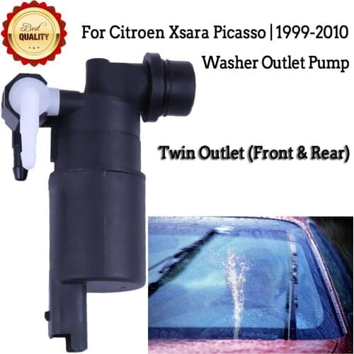 Windscreen Washer Pump Twin Outlet For Citroen Fiat Lancia Nissan Peugeot Car Accessories Maintenance Auto Detailing
