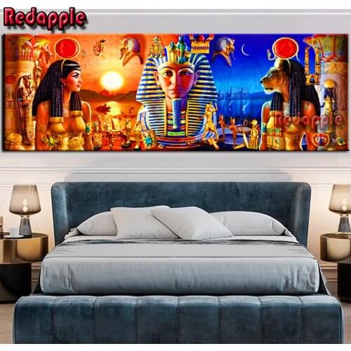 Large Size Wall Painting Ancient Egyptian Pharaoh Diamond Painting Cross Stitch Diy Diamond Embroidery new Vintage art landscape
