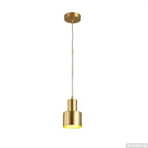 Nordic golden simple fashion restaurant bar table lamp bedroom bedside creative aisle cafe guest pendant lamp