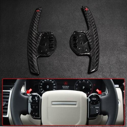 Carbon Fiber Steering Wheel Paddle Shifter For Land Rover Range Rover Evoque RR L538 Discovery 4 5 L319 L462 Range Rover L405