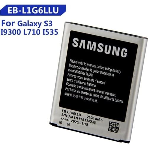 Original Replacement Samsung Battery For Galaxy S3 I9300 I9308 L710 I535 I9300i Genuine Battery EB-L1G6LLU with NFC 2100mAh