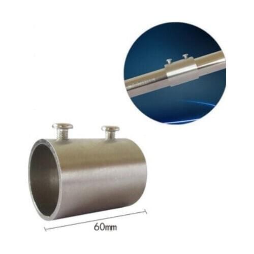 4pcs 25mm Outer joint stainless steel pipe connector fixed parts floor clothes rack accessories