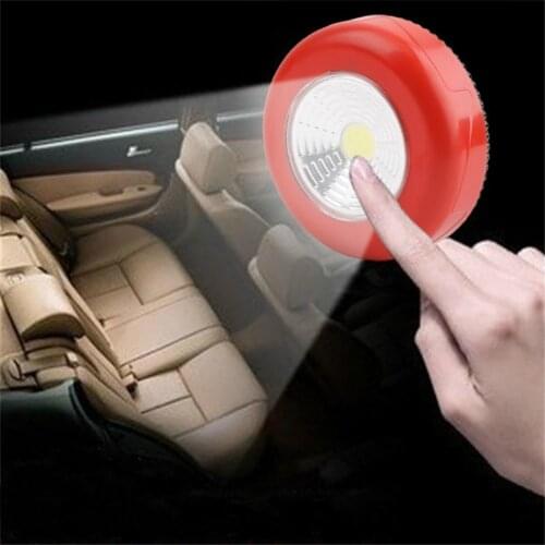 LED Under Cabinet Lights Practical Wall Night Light Kitchen Bed Cabinet Closet Lighting Sticker Tap Battery Powered Touch Lamp