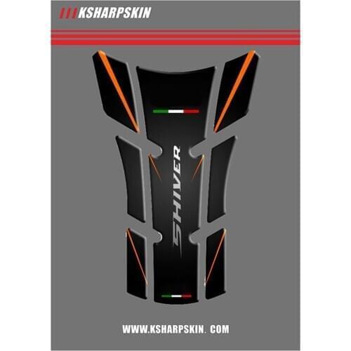 Fuel tank carbon fiber scratch-resistant stickers motorcycle stickers fish bone decals for APRILIA SHIVER 750