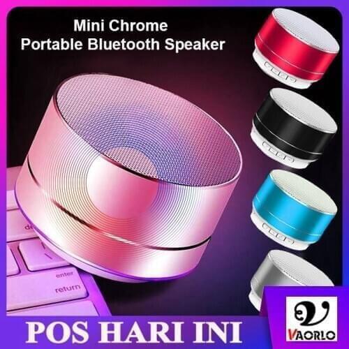VAORLO Bluetooth Mini Wireless Metal Portable Speaker Stereo Hifi Bass Support TF Card FM Radio USB Music With Mic Loudspeaker