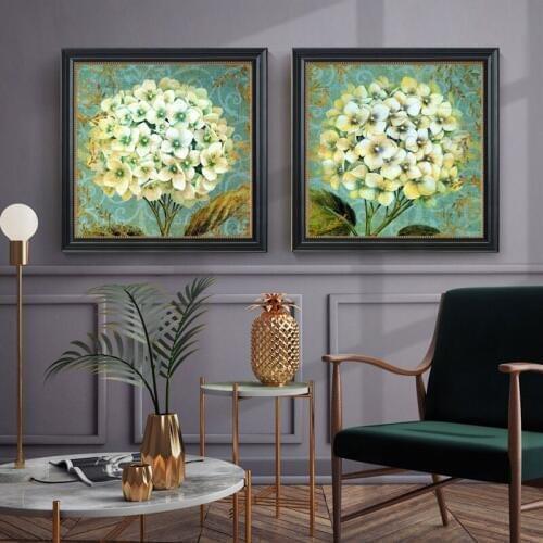 Vintage Flowers And Birds Art Canvas Prints Antique Decor Wall Painting Retro Style Pastoral Rural Home Decor Pictures UnFramed3