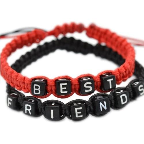 Handmade Jewelry For Couple Best Friends Charm Bracelet for Women DIY Beads Bracelets & Bangles Jewelry Gift