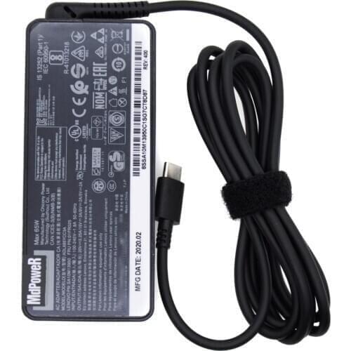 Original 65W 20V 3.25A Type C AC Adapter Laptop Charger for Lenovo ThinkPad YOGA 720-13 YOGA730/C740/910/920/930/C940