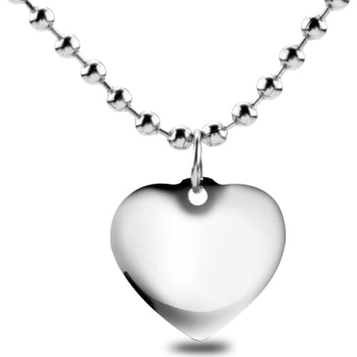 Stainless Steel Heart Flower Nacelace for Women Pendant Choker Jewellery Necklaces for Teen Girls