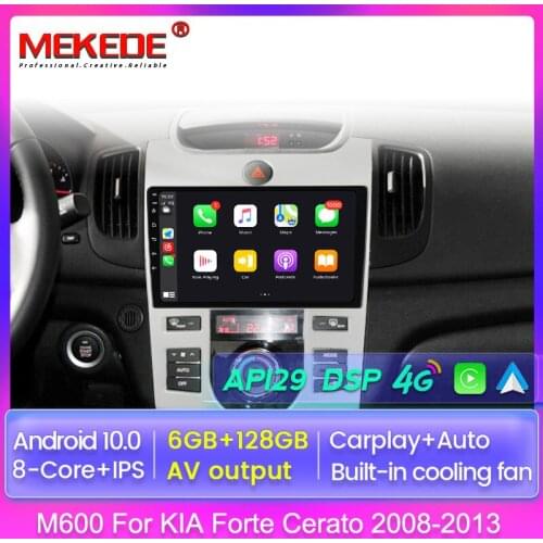 8 Core Android 10.0 for Kia Cerato 2 2008-2013 Car Radio Multimedia Video Player NO DVD 2 Din GPS Navigation Camera Carplay AUTO