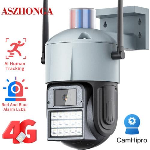 1080P Wireless 3G 4G SIM Card Security IP Camera WIFI HD CCTV Outdoor PTZ Dome Surveillance Cam Two Way Audio Waterproof CamHi