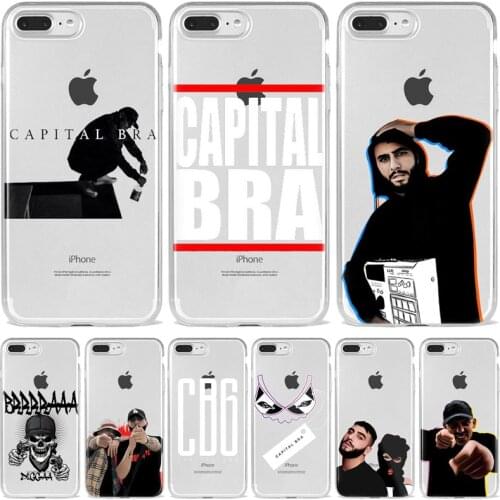 Capital Bra German rapper phone case For iPhone X XR 11Pro Mini Max 8 7 6sPlus For transparent soft Silicone Fundas Coque case