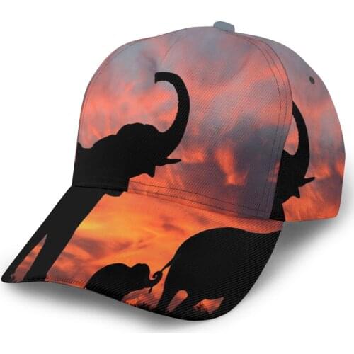 CINESSD Elephants In The Serengeti Baseball Cap Fashion Men Hat Cap Summer Dad Hat Male Sports Hat