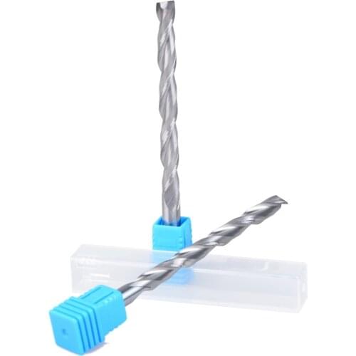 2pc 6*62mm Carbide CNC Milling Cutters Tools 2 Double Two Flute Spiral Bit Router End Mill CED 6mm CEL 62mm