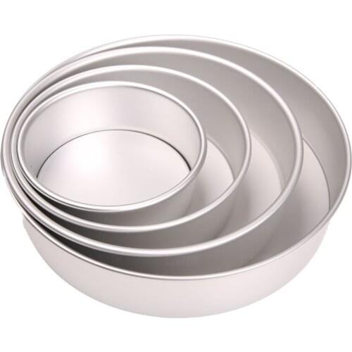 Hot sale Quality aluminium Baking Mould Pan 6 inch 8 inch 10inch 12inch thick round aluminium Baking Tool Toast bread baking pan