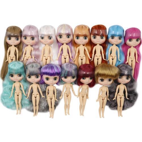 DBS bjd middie blyth doll nude 20cm 1/8 doll joint body matte face factory doll Suitable For DIY Custom makeup