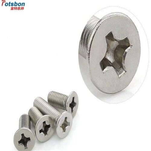 M2 Cross Recessed Counters Flat Head Screw Electronic Phillip Tail Screws Vis Viti Parafuso Visse Tornillos Vida DIN965 ISO7046