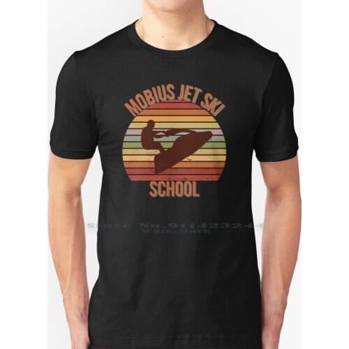 Mobius Jet Ski School T Shirt 100% Pure Cotton Mobius Jet Ski School Jetski Vintage Retro Parody Stand Up Jet Ski Variant Tv
