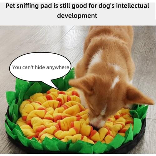 2021 New Sniffing Mat Dog Sniffing Mat Puzzle Anti Slip Feeding Mat Interactive Dog Foraging Mat Pet Slow Feeding Training Pad