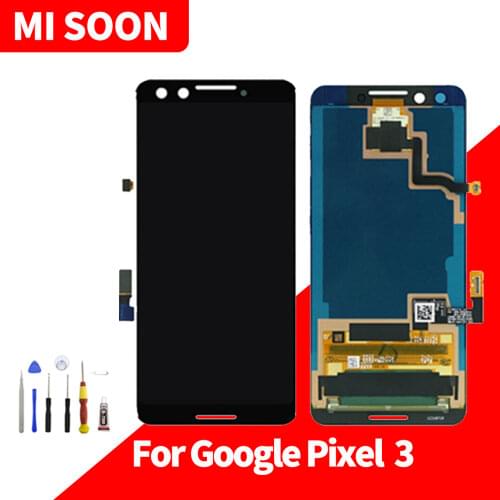 100% original for Google pixel 3 AMOLED display touch screen digitizer assembly replacement with Disassembly tools