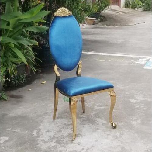 Modern stainless steel dining chair simple household metal dining chair stylish creative golden hotel hotel dining chair