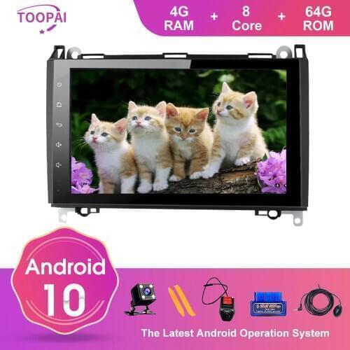 TOOPAI Android 10 For Mercedes Benz Sprinter Viano Vito A B V Class B200 GPS Navigation Multimedia Player Auto Radio Head Unit