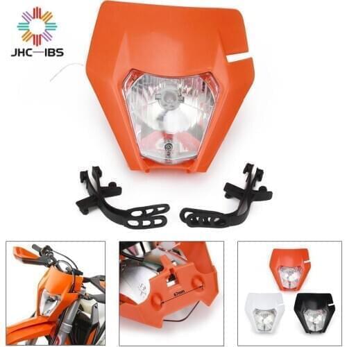 Motorcycle Universal Plastic Headlight Headlamp Frontlight For KTM EXC SXS SX XC XCF XCW XCFW SXF SMR MX 125 150 250 350 450 530
