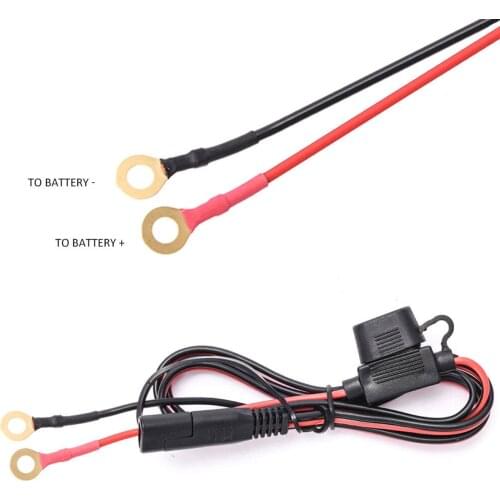 Waterproof 12V Motorcycle 2.1A USB Charger Adapter W/ 10A Inline Fuse Premium ABS And Copper Material With Built-In 10A Fuse