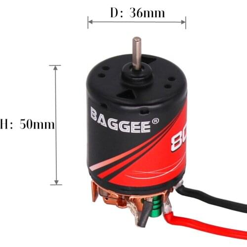 Waterproof 8000KV Brushed Motor Accessory 60A ESC with Cooling Fan for 1:10 RC Cars Crawler Buggy Parts