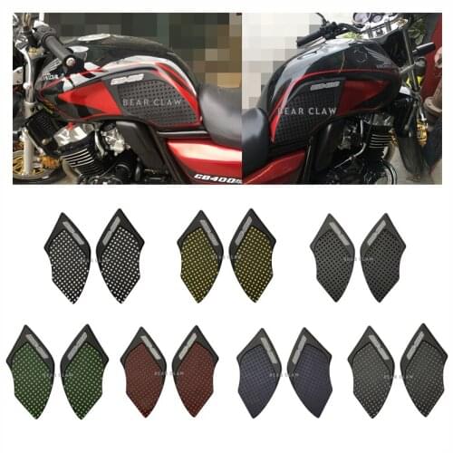 High Quality Motorcycle Tank Traction Side Pad Gas Fuel Knee Grip Decal For Honda cb400 1992-2016