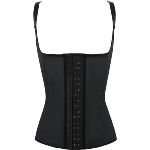 High Quality latex waist trainer steel boned corset 3 hooks ann chery latex waist cincher workout hourglass pink