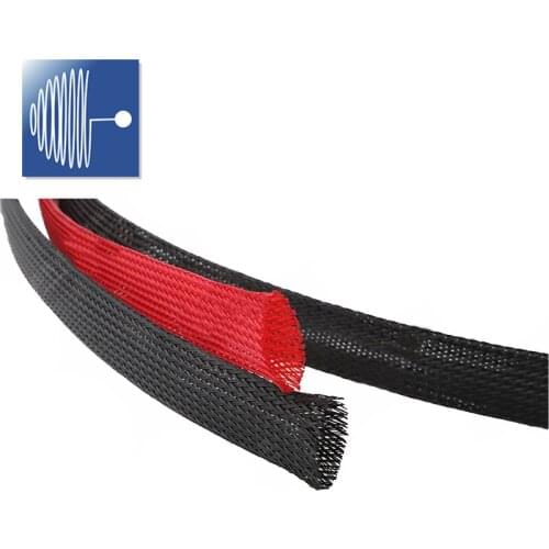 TRIUMPHCABLE factory 10Meter Black Insulated Braid Sleeving 2/4/6/8/10mm Tight PET Wire Cable Gland Protection Cable Sleeve