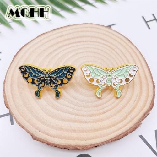 Creative Cartoon Animal Butterfly Golden Enamel Pins Cute Sweet Alloy Badge Clothes Bag Accessories Temperament Woman Jewelry