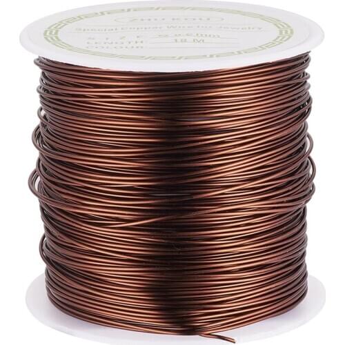 0.3/0.6/0.8mm Black SaddleBrown Metal Copper Wire For Bracelet Handmade Beading Wire DIY Craft Jewellery Cord Making Accessories