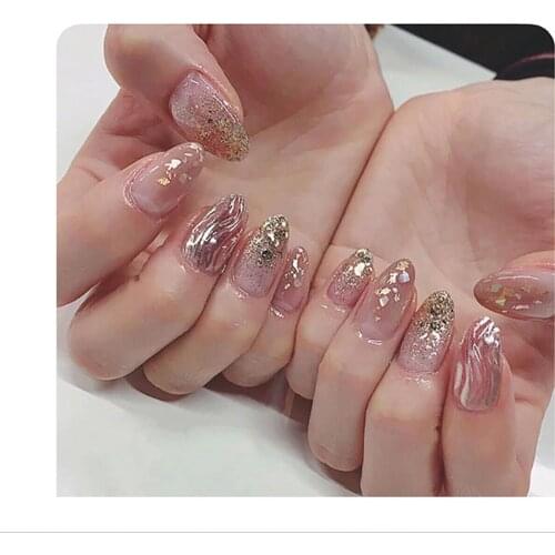 1 Bottle Nail Powder Nail Glitter Powder Sparkly Pink Gold Silver Champagne Colorful Metal Effect Nail Glitter Dust Decoration