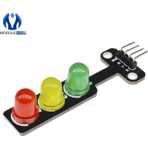 100PCS Mini 5mm LED Traffic Light LED Display DC 5V Module Board for Arduino Mini-Traffic Light for Traffic Light System Model