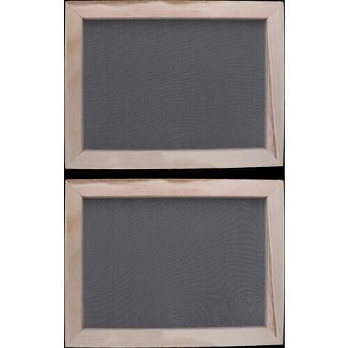 2 Pieces Paper Making DIY Tools Wooden Papermaking Frame Screen for Kids Teens 19x25cm