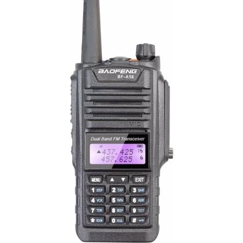 2PCS Multiband BaoFeng BF-A58 8W Walkie Talkie/Two Way Radio UV 136-174 /400-520MHz Waterproof IP67 Interphone Transceiver