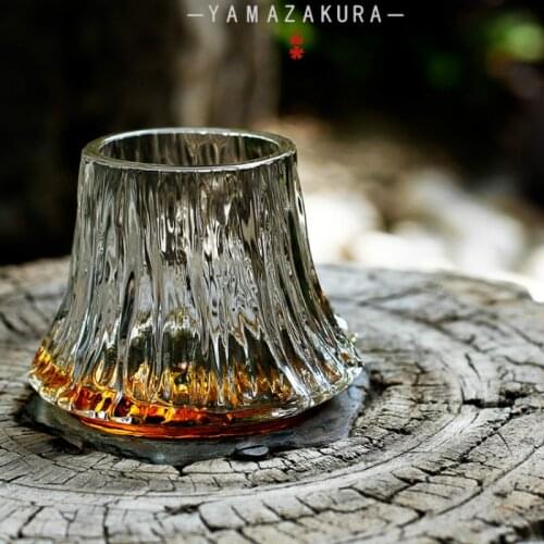 220ml Hand-made Flame Mount Fuji Cup Wine Cup Tea Cup Master Cup Smell Cup Tasting Tea Cup Special Glass Cup