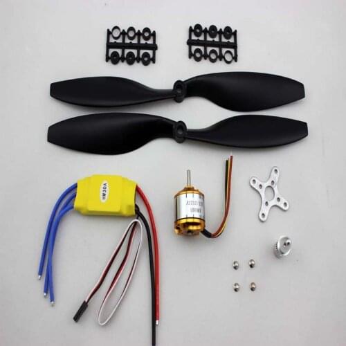 4 sets/ lot A2212 1000KV 13T Brushless Motor & 30A Brushless ESC & 1045 Counter Rotating Propeller for FPV 450 550mm Quadcopter