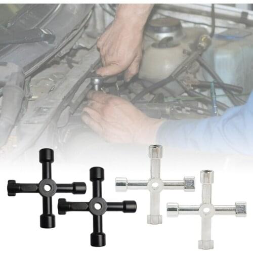 4 in1 Multi Cross Square Triangle Elevator Key Switch Wrench Set of 2 for Cabinet Train for Valve Faucet Cabinet Opening