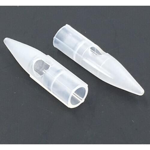Fresshipping 50Pcs/Lot 1RL =Tattoo Caps Semi Permanent Makeup Biotouch Mosaic /Merlin /Drgaon Machine Tattoo Needle Tips