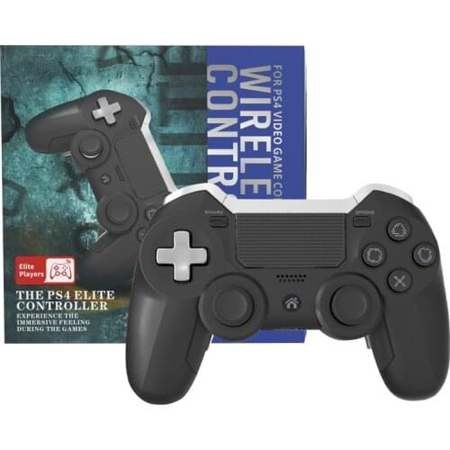 Wireless Bluetooth Dual Vibration Controller for PS4 Elite Game Console Gamepad Joystick Built-in headphone jack for PS4 and PC