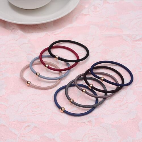 8 pcs Candy colors Elastic Hairbands for Girls Fashion Women Scrunchie Gum for Hair Accessories Elastic Hair Band