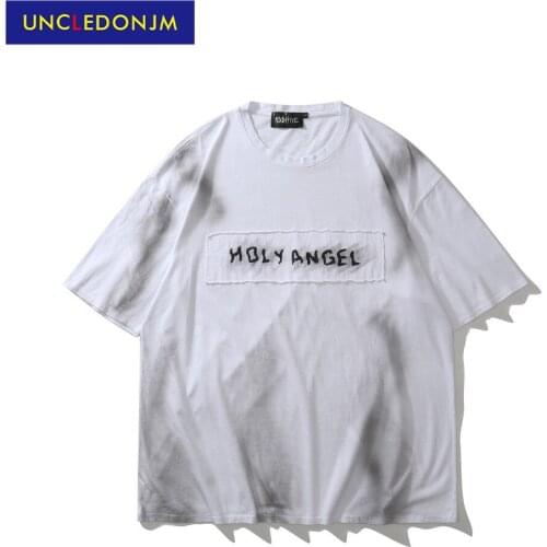 High Street graphic tees harajuku streetwear t shirts men goth clothes kawaii clothing Summer short sleeve tee U2225